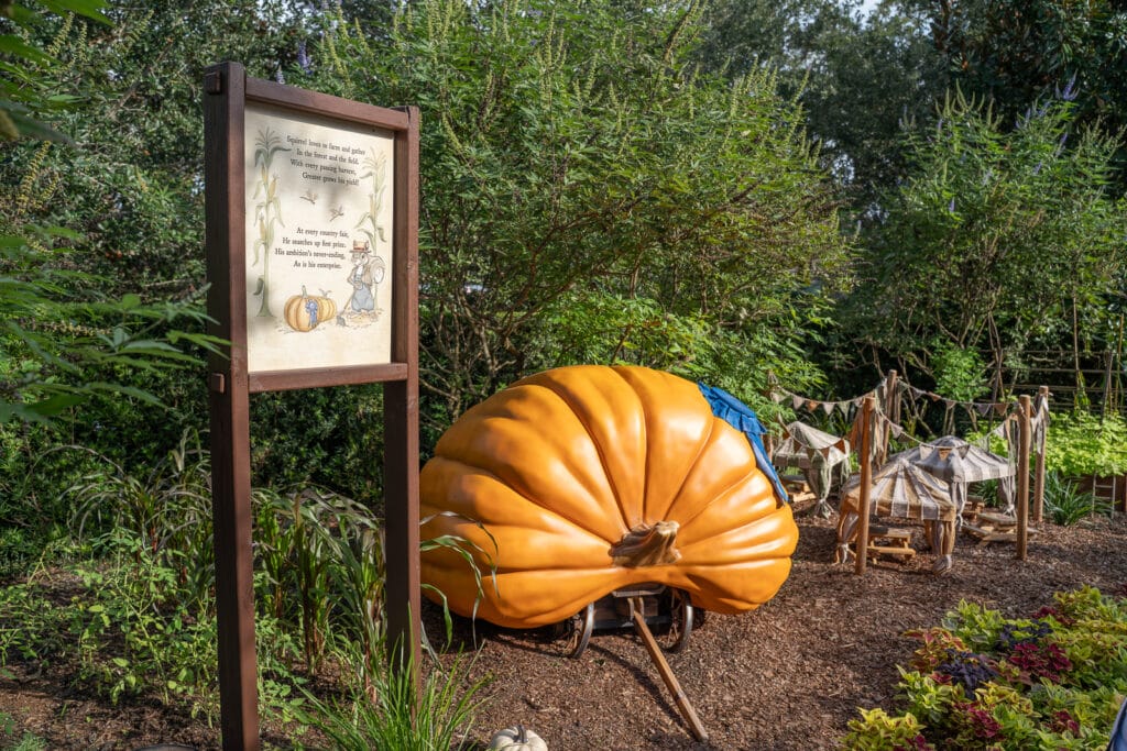 Harvest Hollow display near Forest & Field Kitchen at EPCOT Food and Wine Festival.