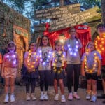 ZooTampa Creatures of the Night Kids at Scared of the Dark entrance