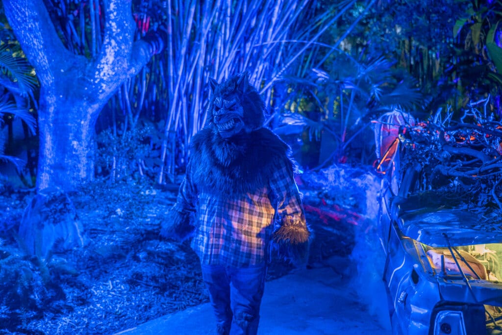 ZooTampa Creatures of the Night Kids at Scared of the Dark werewolf nighttime