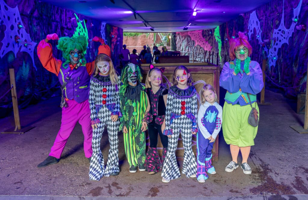 ZooTampa Creatures of the Night Troll Cave kids with trolls
