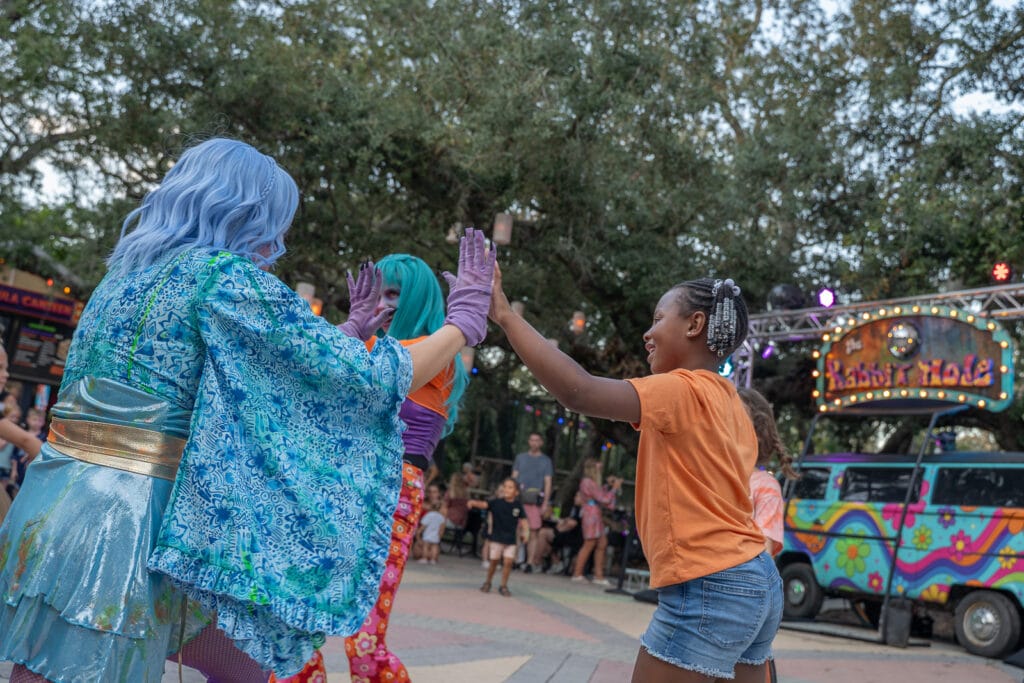 ZooTampa Creatures of the Night Zombie high five