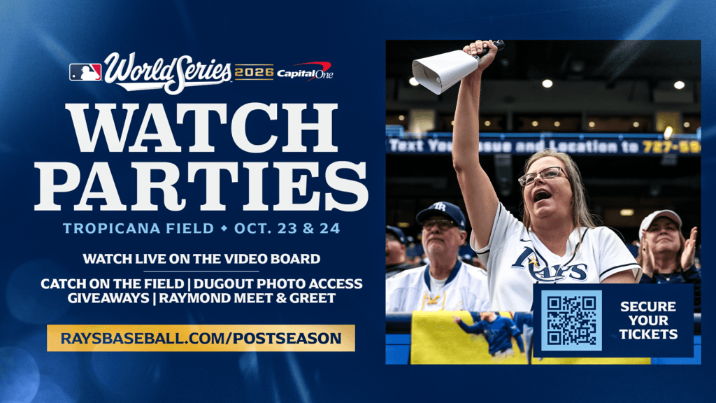 Tampa Bay Rays World Series Watch Party Graphic