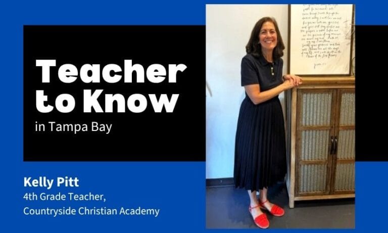 4th Grade teacher at Countryside Christian Academy, Kelly Pitt is our October Teacher to Know