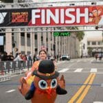 YMCA Turkey Gobble Race Finish Line