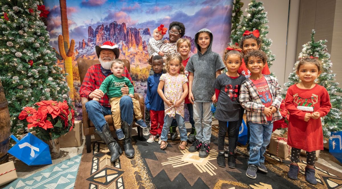 Cowboy Santa at Yuletide on the Range at The James Museum in St. Petersburg